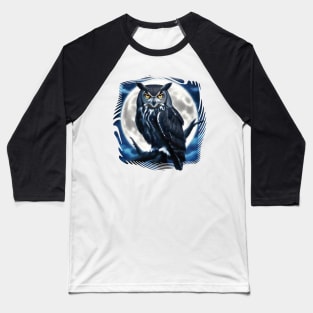 The Owl and the Moon Baseball T-Shirt